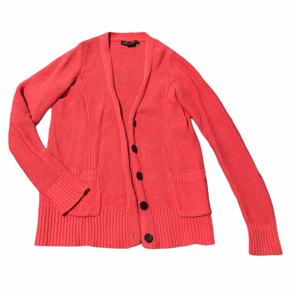 Coral Eddie Bauer Cardigan